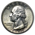 1940-D Washington Quarter AU