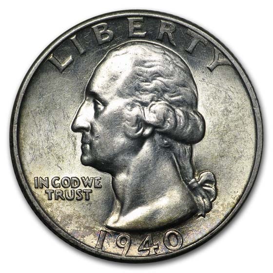 1940-D Washington Quarter AU 1940-D Washington Quarter AU