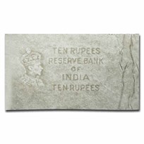 1940 India 10 Rupees Wreck Banknote Unc