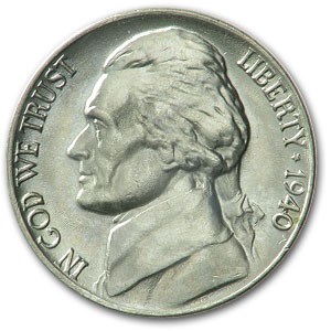 1940 Jefferson Nickel BU 1940 Jefferson Nickel BU