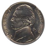 1940 Jefferson Nickel PF-67 NGC (Reverse of 38)