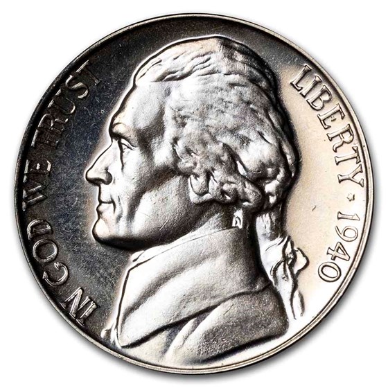 1940 Jefferson Nickel Proof 1940 Jefferson Nickel Proof