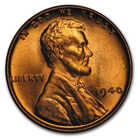 1940 Lincoln Cent BU (Red/Brown) 1940 Lincoln Cent BU (Red/Brown)