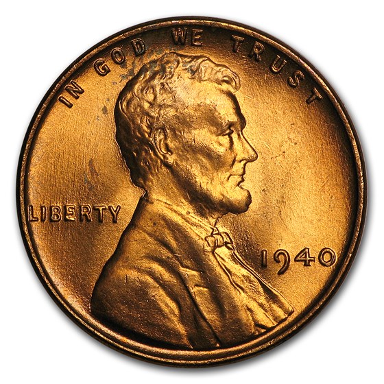 1940 Lincoln Cent BU (Red) 1940 Lincoln Cent BU (Red)