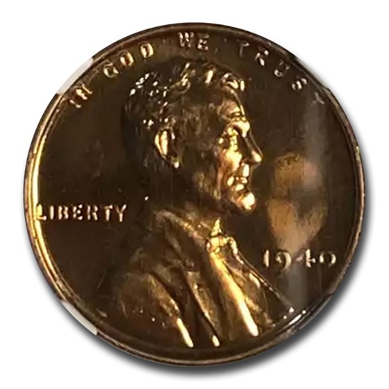 1940 Lincoln Cent PF-65 NGC (Red) 1940 Lincoln Cent PF-65 NGC (Red)