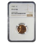 1940 Lincoln Cent PF-67 NGC (Red)