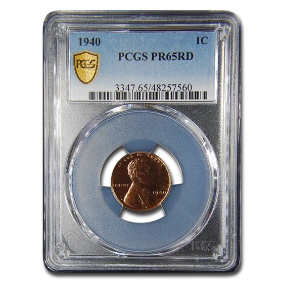 1940 Lincoln Cent PR-65 PCGS (Red) 1940 Lincoln Cent PR-65 PCGS (Red)