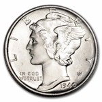 1940 Mercury Dime 50-Coin Roll BU