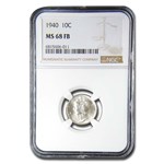 1940 Mercury Dime MS-68 NGC (FB)