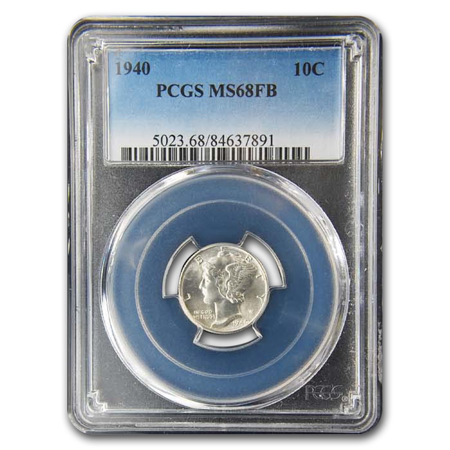 1940 Mercury Dime MS-68 PCGS (FB)