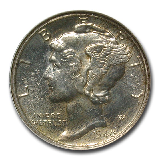 1940 Mercury Dime PF-64 NGC 1940 Mercury Dime PF-64 NGC