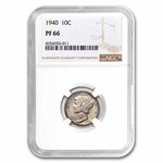 1940 Mercury Dime PF-66 NGC