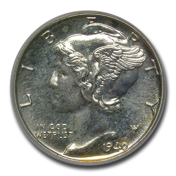 1940 Mercury Dime PR-64 PCGS 1940 Mercury Dime PR-64 PCGS