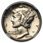 1940-S Mercury Dime MS-65 NGC (FB)