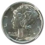 1940-S Mercury Dime MS-67+ NGC (FB)