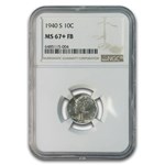 1940-S Mercury Dime MS-67+ NGC (FB)