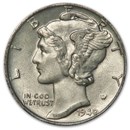 1940-S Mercury Dime XF