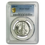 1940-S Walking Liberty Half Dollar MS-65 PCGS