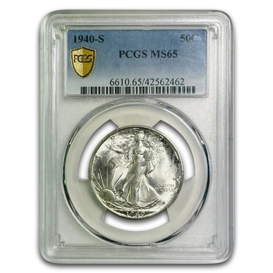 1940-S Walking Liberty Half Dollar MS-65 PCGS