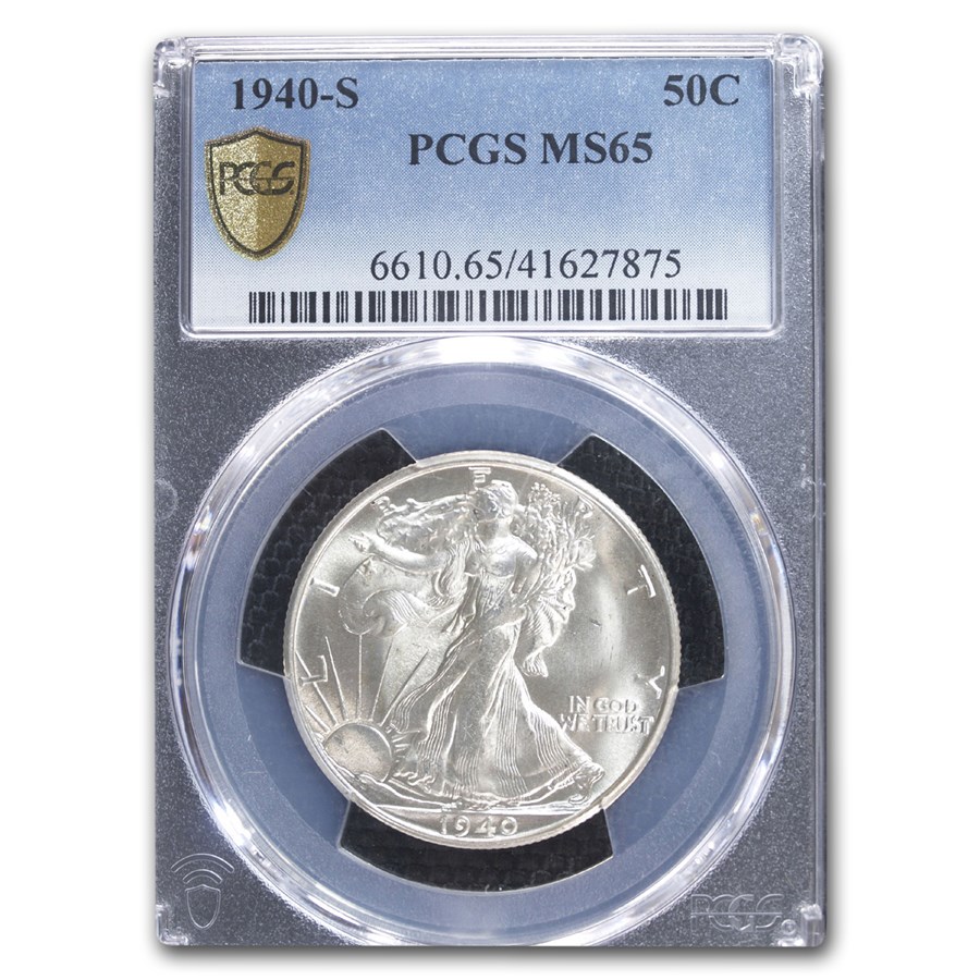 1940-S Walking Liberty Half Dollar MS-65 PCGS