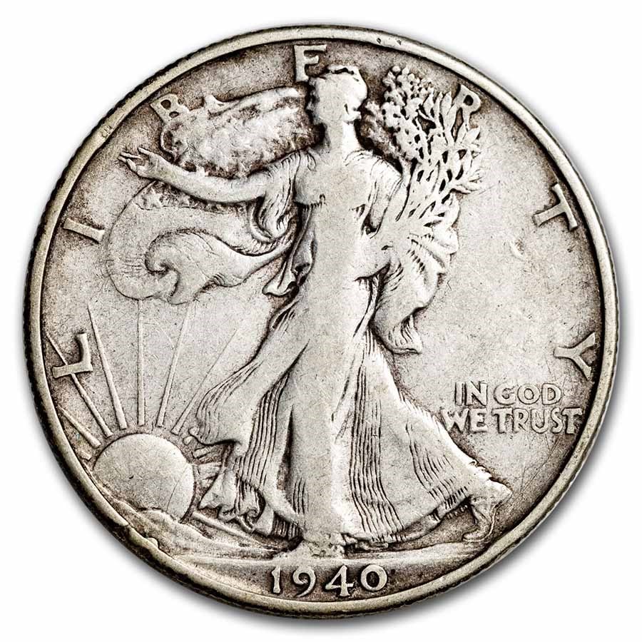 1940-S Walking Liberty Half Dollar VG/VF