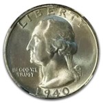 1940-S Washington Quarter MS-67 NGC