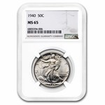 1940 Walking Liberty Half Dollar MS-65 NGC