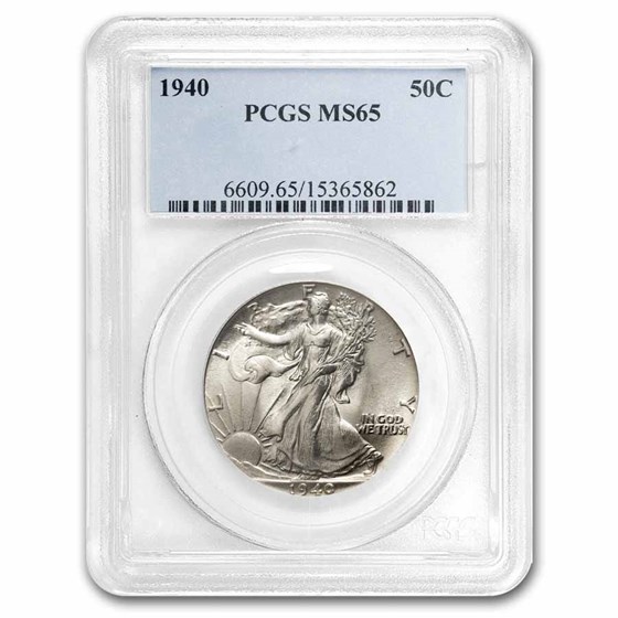1940 Walking Liberty Half Dollar MS-65 PCGS