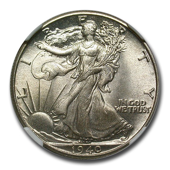 1940 Walking Liberty Half Dollar MS-66 NGC