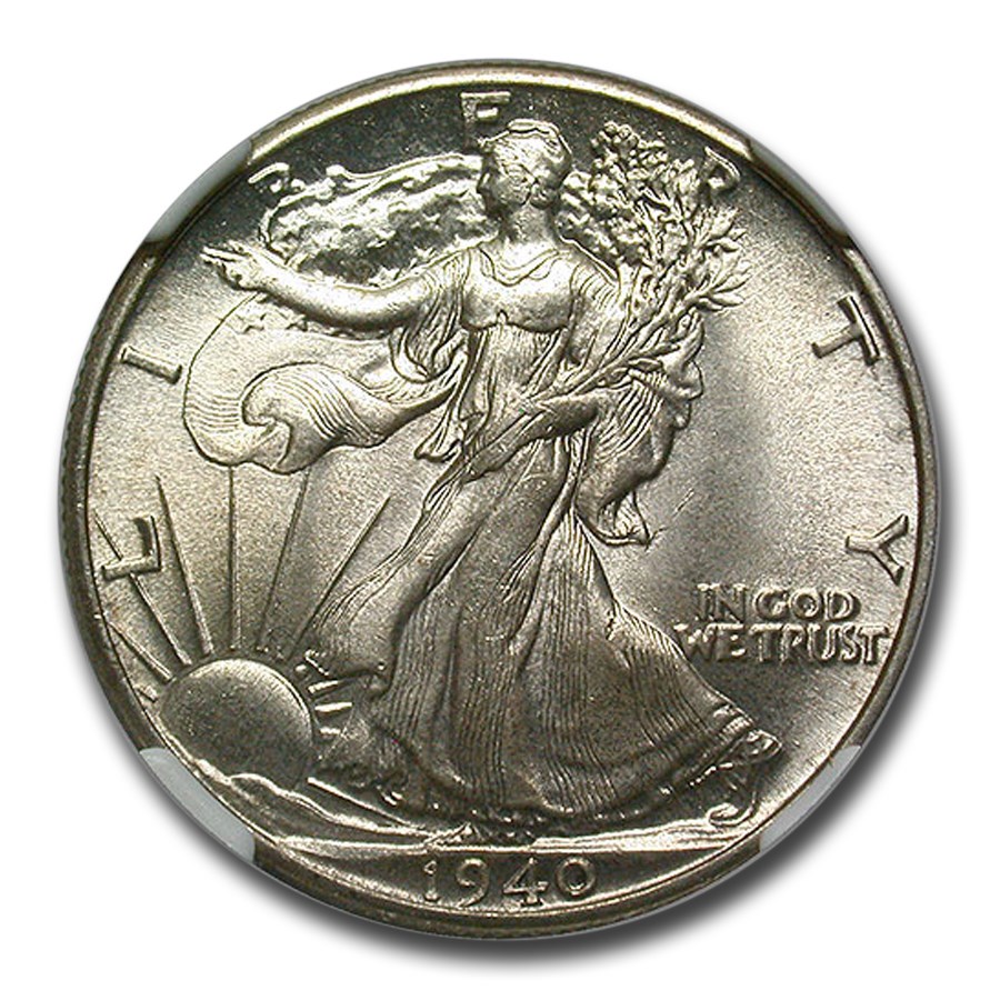 1940 Walking Liberty Half Dollar MS-66 NGC