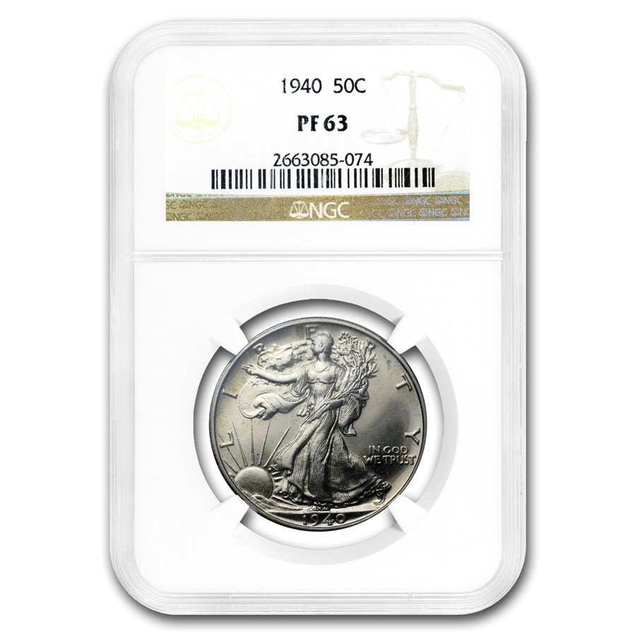 1940 Walking Liberty Half Dollar PF-63 NGC