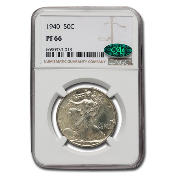 1940 Walking Liberty Half Dollar PF-66 NGC (CAC) 1940 Walking Liberty Half Dollar PF-66 NGC (CAC)