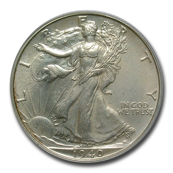1940 Walking Liberty Half Dollar PR-64 PCGS 1940 Walking Liberty Half Dollar PR-64 PCGS