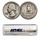 1940 Washington Quarter 40-Coin Roll Avg Circ