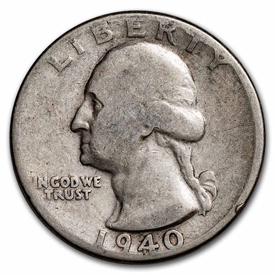 1940 Washington Quarter Good/VF 1940 Washington Quarter Good/VF
