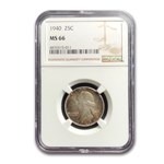 1940 Washington Quarter MS-66 NGC