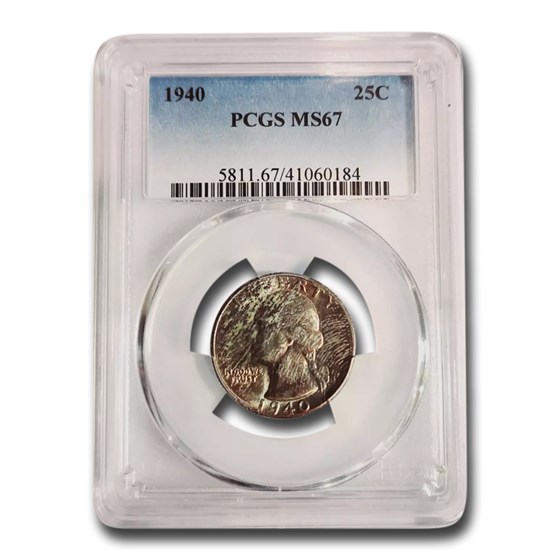 1940 Washington Quarter MS-67 PCGS 1940 Washington Quarter MS-67 PCGS