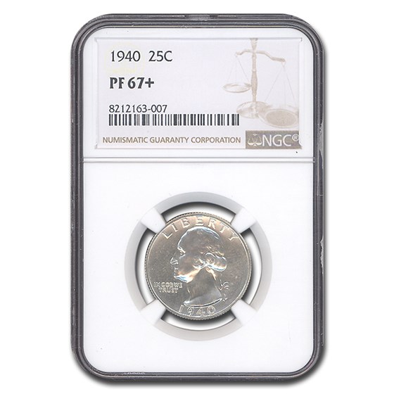 1940 Washington Quarter PF-67+ NGC 1940 Washington Quarter PF-67+ NGC