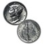 1941-1945 Mercury Dime Short Set BU (Capital Plastics Holder)