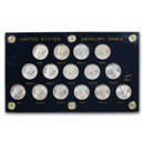 1941-1945 Mercury Dime Short Set BU (Capital Plastics Holder)