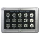 1941-1945 Mercury Dime Short Set BU (Capital Plastics Holder)
