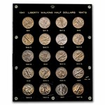 1941-47 Walking Liberty Half Doll Short Set BU (Capital Plastic)