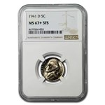 1941-D Jefferson Nickel MS-67+ NGC (FS)
