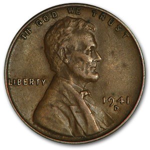 1941-D Lincoln Cent Fine+ 1941-D Lincoln Cent Fine+