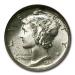 1941-D Mercury Dime MS-66 NGC Gold CAC (FB)