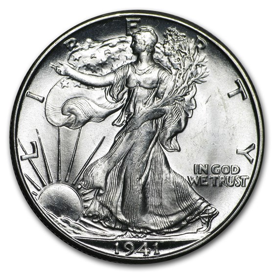1941-D Walking Liberty Half Dollar BU 1941-D Walking Liberty Half Dollar BU