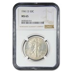 1941-D Walking Liberty Half Dollar MS-65 NGC