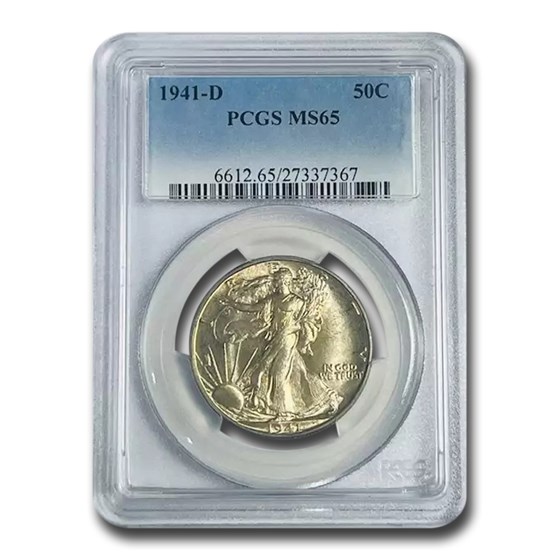 1941-D Walking Liberty Half Dollar MS-65 PCGS 1941-D Walking Liberty Half Dollar MS-65 PCGS