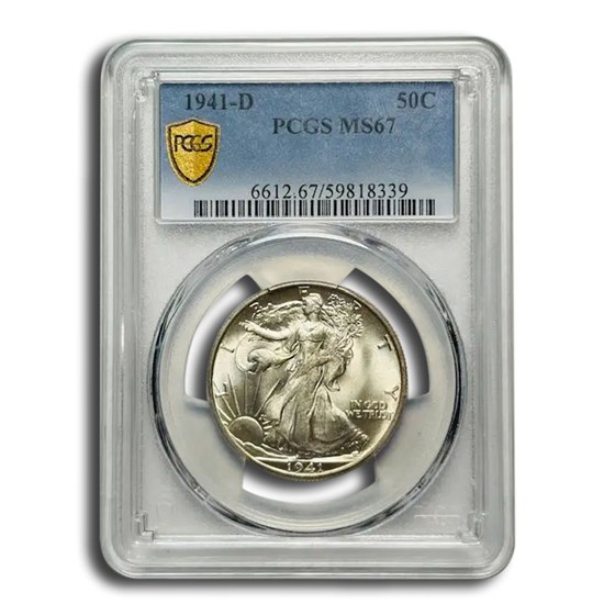 1941-D Walking Liberty Half Dollar MS-67 PCGS