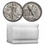 1941-D Walking Liberty Halves 20-Coin Roll XF